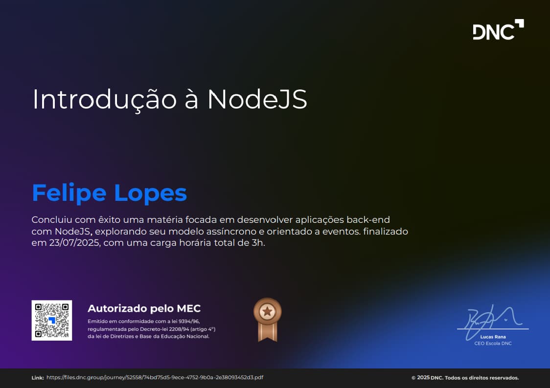 Introdução à NodeJS