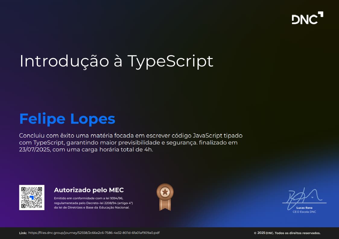 Introdução à TypeScript